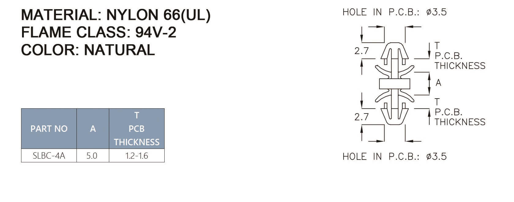 PCB Standoff SLBC-4A